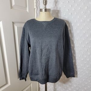 Karen Scott dark grey sweatshirt